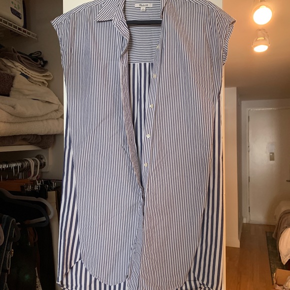 Madewell Striped Shirt Dress - Picture 5 of 5